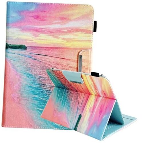 9.5-10.5 inch Tablet Case, Universal Protective Cover Stand Folio B04-Sunset