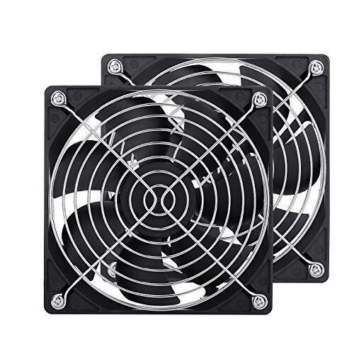 2pack 120mm fan dc 12v computer fan 120mm x120mm x 25mm 2pin high performance