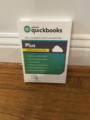 Intuit QuickBooks Online Plus 2023 3-Month Version Brand New 5 Users