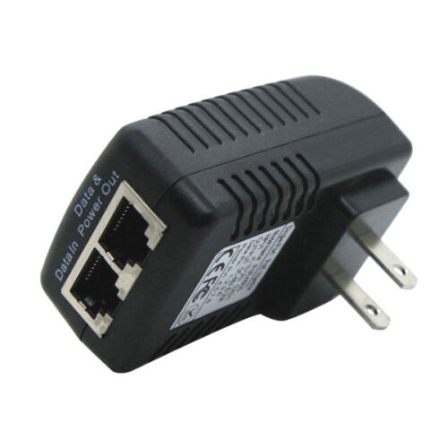 UNIVERSAL 48V 0.4A WALL PLUG POE INJECTOR COMPATIBLE W CISCO,AASTRA,POLYCOM!