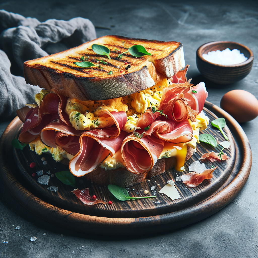 Wake up to Bobby Flay’s Mouthwatering Prosciutto Breakfast Sandwich Recipe