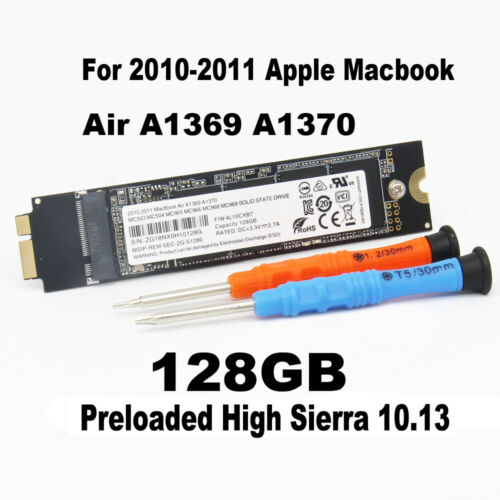 NEW SSD For Apple 128GB 12+6pin For MacBook Air 11″ A1370 13″ A1369 2010 2011