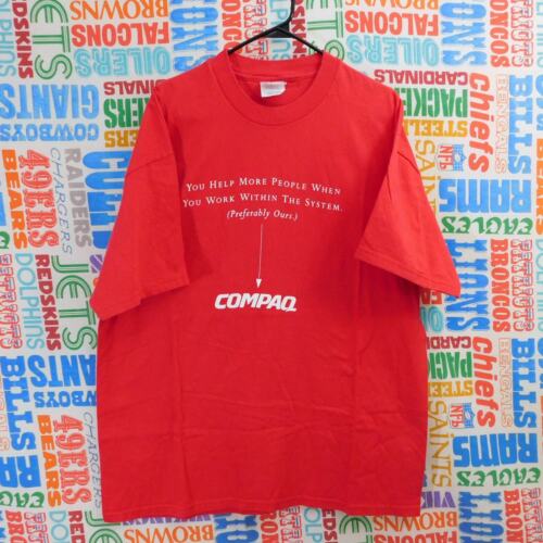 Vintage Compaq Computers T Shirt Size XL Has It Changed Your Life Yet