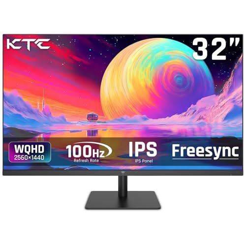 32 Inch 2K Computer Monitor, IPS 1440p Monitor with Ultra-Thin 32 inch H32T13