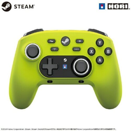 HORI Wireless Controller for Steam Neon Yellow HPC-067