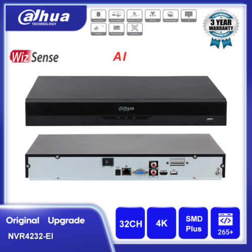 Dahua AI 4K 32CH NVR 32Channel WizSense IP Network Video Recorder NVR4232-EI