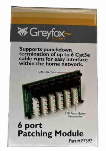 6 port Patching Module Part # F7592