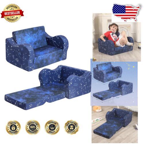 Comfy and Safe Kids Convertible Sofa for Indoor Fun – Ideal for Age 18 Months+