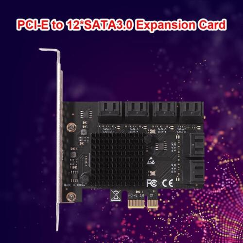 SA3112J PCIE Adapter 12 Port 6Gbps PCI-Express X1 SATA 3.0 Expansion Card