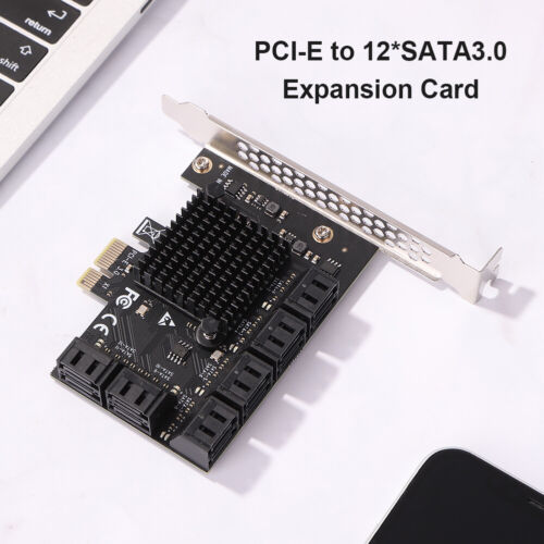 SA3112J PCIE Adapter 12 Port PCI-Express X1 SATA 3.0 Controller Expansion Card