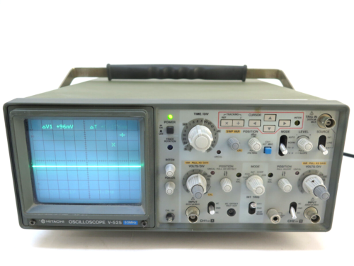 Hitachi V-525 Oscilloscope 2 Channel 50MHz 0ms/div to 50µs/div; 1mv sensitivity