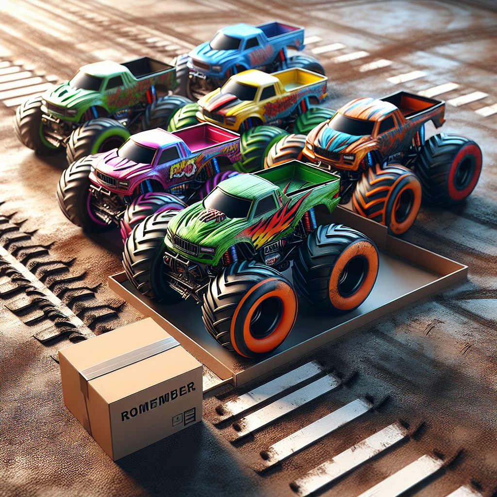 Get Ready to Race: Official Mini Monster Trucks 5-Pack with Hidden Surprise