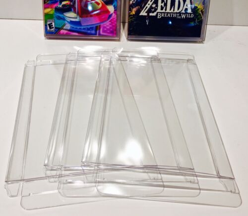 20 Box Protectors for NINTENDO SWITCH Video Games  Custom Display Case Sleeve