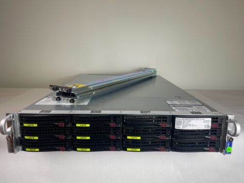 Nutanix NX-8155-G6 Server (2)Gold 6154 (8)3.84TB HDD (24)32GB 2666V RAM Rails