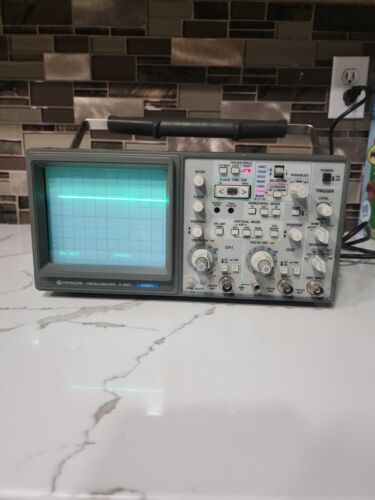 HITACHI OSCILLOSCOPE V-665 60MHz PORTABLE ANALOG TESTED WORKING