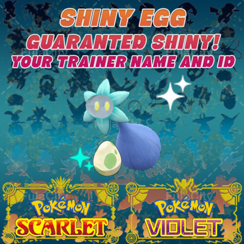 GLIMMET POKEMON SCARLET VIOLET  SHINY EGG 6 IV  CUSTOM AVAILABLE