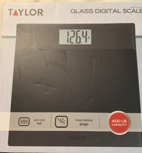 Taylor Smart Digital Body Scale Tempered Glass Platform 400 lb Capacity