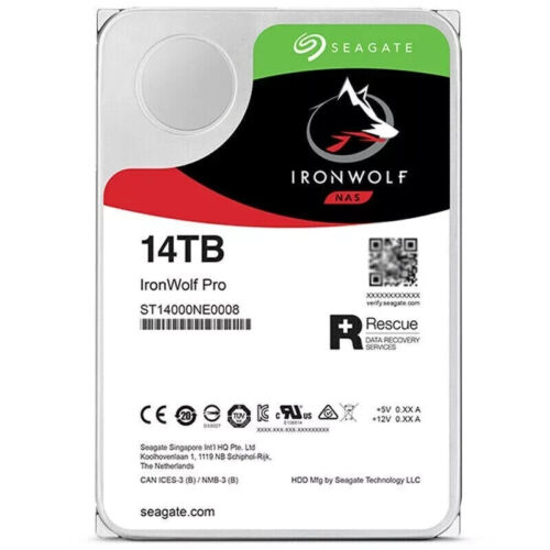 Seagate IronWolf Pro NAS ST14000NE0008 14TB 7200RPM SATA 6.0 GB/s 256MB HDD