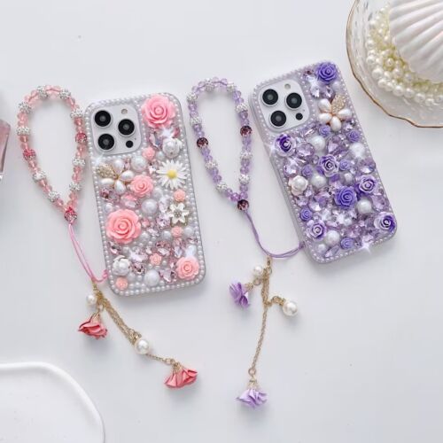 Sparkly Bling Girly Phone Case ,  Glitter Diamond Rhinestones Crystal Soft Cover