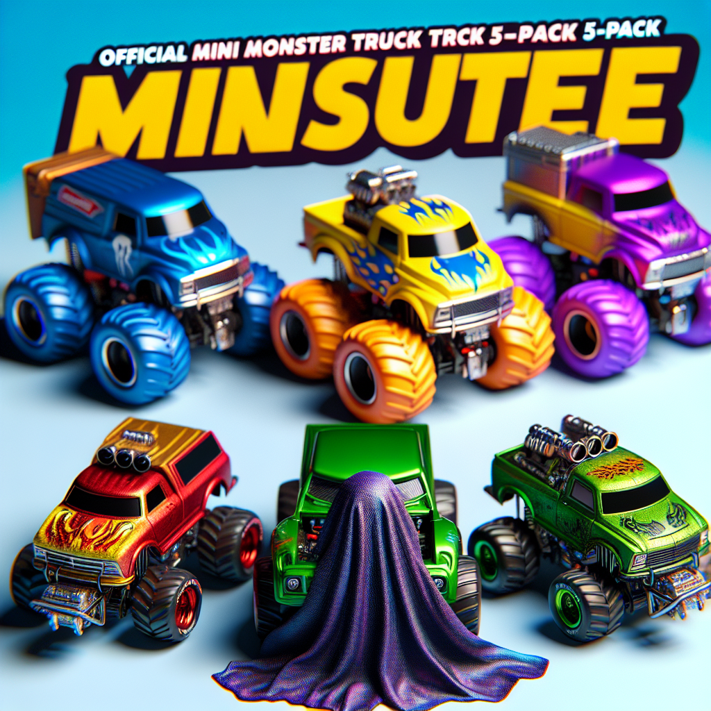 Rev Up Your Collection: Official Mini Monster Trucks 5-Pack with Secret Surprise Truck