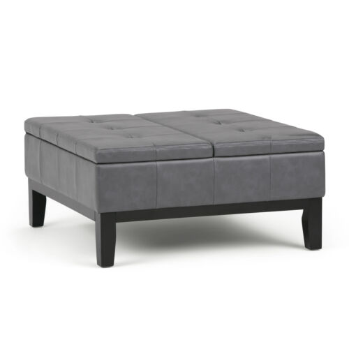 Dover Square Coffee Table Storage Ottoman