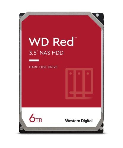 Western Digital 6TB WD Red NAS Internal Hard Drive HDD 5400 RPM SATA 6 256MB