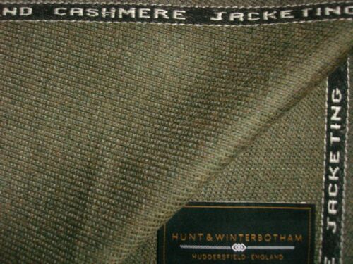 LAMBSWOOL & CASHMERE JACKETING FABRIC MADE IN ENGLAND BY Hunt & Winterbotham= 2m