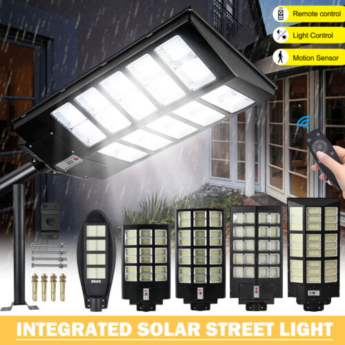 990000000000LM 2000W Watts Commercial Solar Street Light Parking Lot Road Lamp