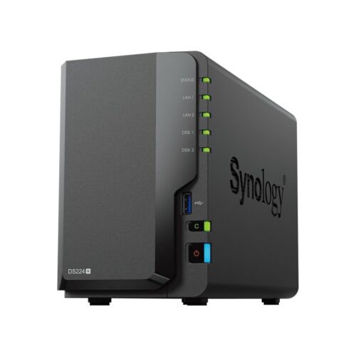 Synology DS224+/G NAS Kit  2-Bay  Quad-CPU  2GB Memory  Standard Us  NEW!