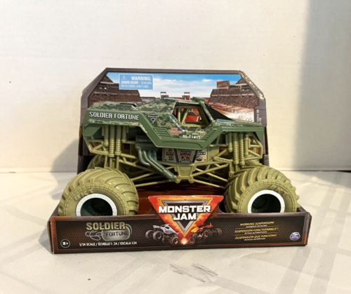 Monster Jam 1:24 Scale Series 19 Soldier Fortune Green Camo Diecast Truck Toy