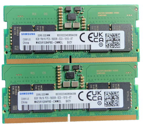 Samsung 16GB (2x8GB) DDR5 5600MHz SODIMM 1Rx16 M425R1GB4PB0-CWM0L (For Laptop)