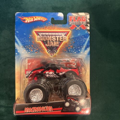 Hot Wheels Monster Jam Flag Series (2009) Red Arachnaphobia Toy Truck 27/75