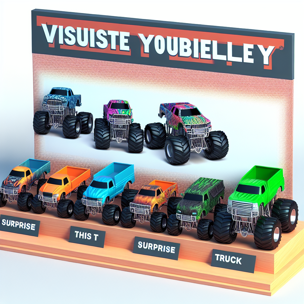 Discover the Ultimate Collection with the Official Mini Collectible Monster Trucks 5-Pack, Including a Mystery Truck!