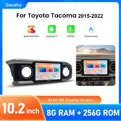 Dasaita 10.2″Car Stereo For Toyota Tacoma 2015-2022 Navigation 8+256G Android 13