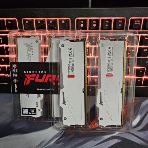 Kingston FURY Beast RGB 128GB (4x32GB) 5600MT/s CL40 DDR5 XMP DIMM RAM, Kit of 4