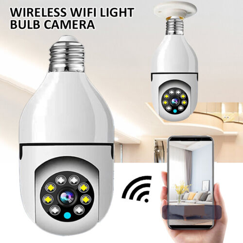 Wireless Security 360° 1080P IP E27 Light Bulb Camera Wi-Fi IR Night Smart Home