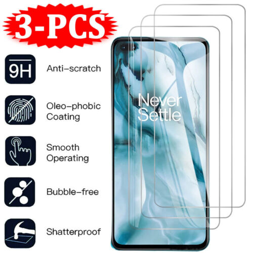 3-Pack For OnePlus Nord 2,N200,N10,CE 5G,N100 HD Tempered Glass Screen Protector