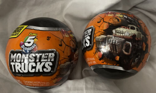 Zuru 5 Surprise Monster Trucks Series 1 Mystery Capsule Unopened lot of 2