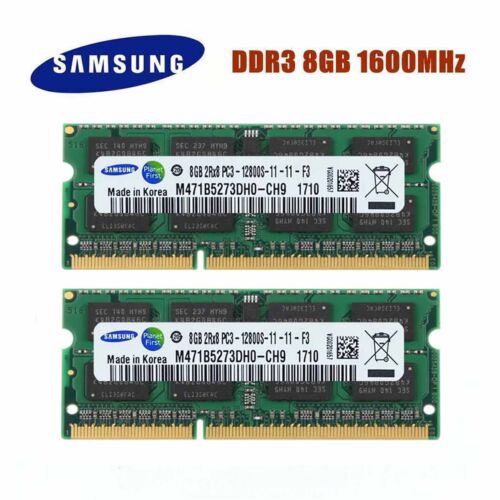 Samsung 8GB 16GB(2*8GB) DDR3 1066 1333 1600 1866MHz 204Pin Laptop SODIMM Memory