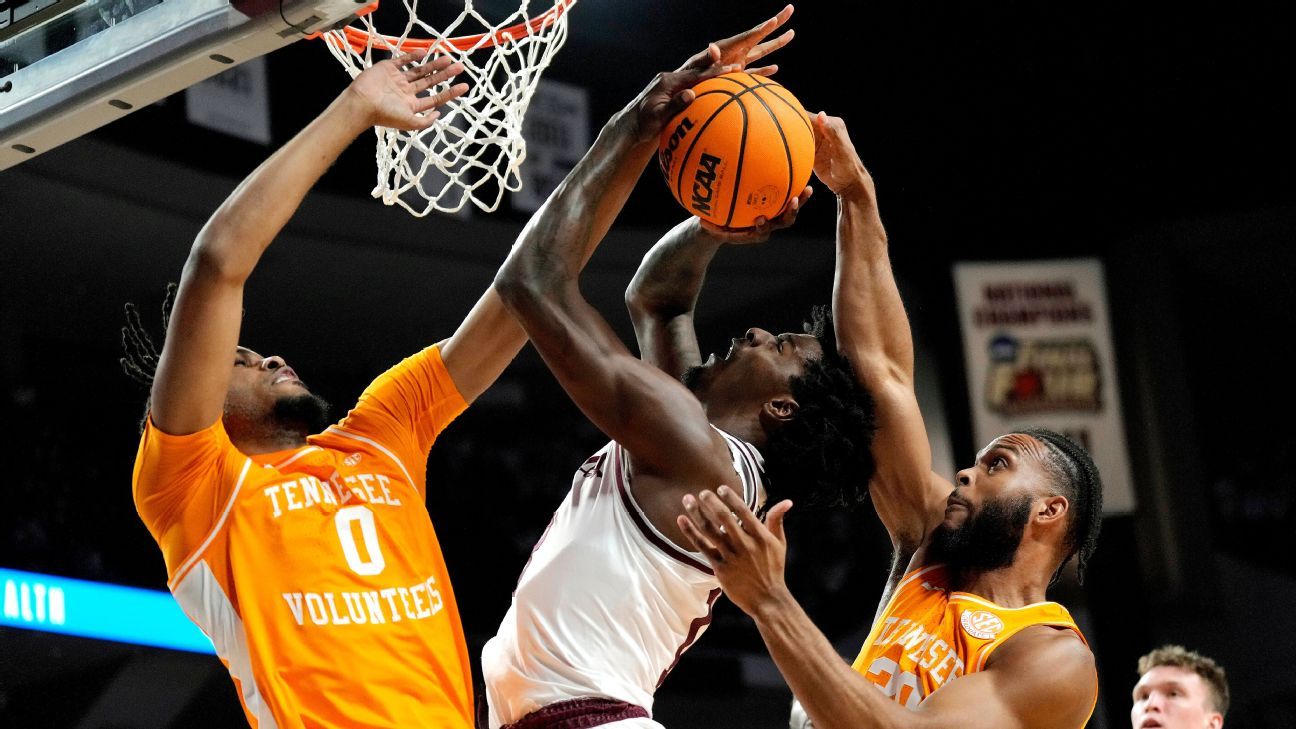 Tennessee still No. 1 in AP men’s Top 25; UCLA climbs 7 spots