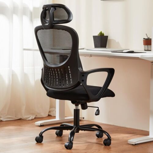 High-Back Office Computer Desk Chair,Ergonomic,Mesh Rolling Work Chair w/ Wheels