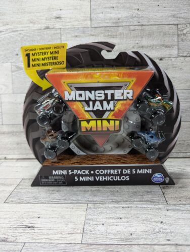 Monster Jam 1:87 Mini Collectible Monster Trucks 5-Pack with 1 Mystery Truck