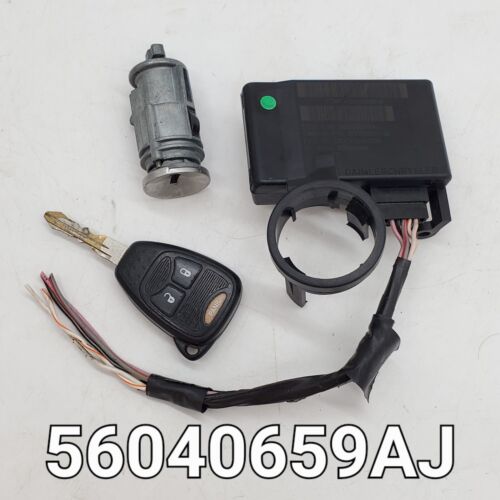 56040659AJ Ignition Cylinder + Key Anti-Theft PATS Transceiver Immobilizer DODGE