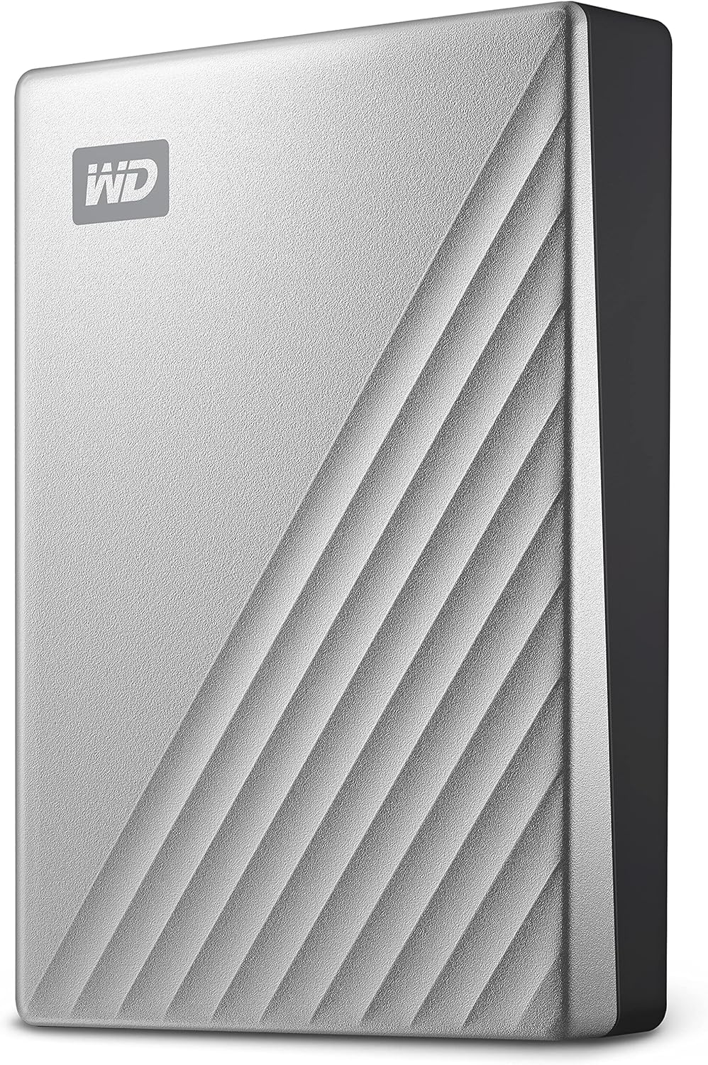 WD 2TB My Passport Ultra, Silver, Portable External Hard Drive, backup software with defense against ransomware, and password protection, USB-C and USB 3.1 – WDBC3C0020BSL-WESN