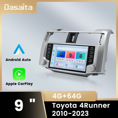 Dasaita Android 13 9″ Car Stereo For Toyota 4Runner 2010-2023 Carplay 4G+64G GPS