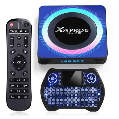 Android 13.0 TV Box 4GB 32GB X88 Pro 13 Android Box 2023 RK3528 4K 6K 8K Smart