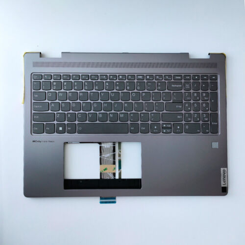 New For Lenovo Yoga 7 16 ARP8 83BS Palmrest Keyboard NO-Touchpad Arctic Grey