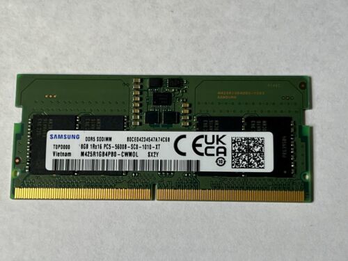 Samsung 8GB 1Rx16 PC5-5600B-SC0-1010-XT Laptop Memory M425R1GB4PB0-CWM0L