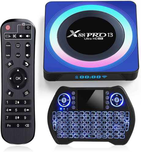 Android 13.0 TV Box 4GB 32GB X88 Pro 13 Android TV Box 2024 RK3528 8K Smart TV B