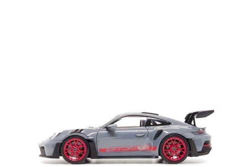 Norev 1:18 Porsche 911 GT3 RS (992) in Arctic Grey / Pyro Red